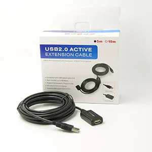 15Ft USB2.0 Active Extension/Repeater A-Male/Female