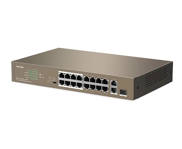 16FE 2GE/1SFP Desktop Switch With 16-Port PoE