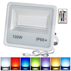 20 Watt RGBW w/Remote Control Flood Lights