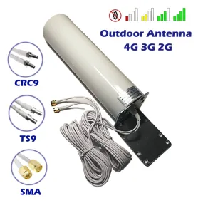 3G 4G Lte 2G Outdoor Antenna 5Meters Omni-Directional Smats9 Crc9 Connector Wide Band Compact For Ro