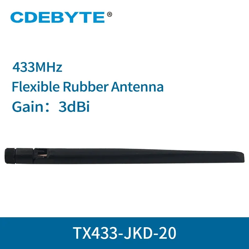 433MHz Rubber Antenna SMA-J 3.0dBi Omnidirectional Wifi Antenna TX433-JZ-10