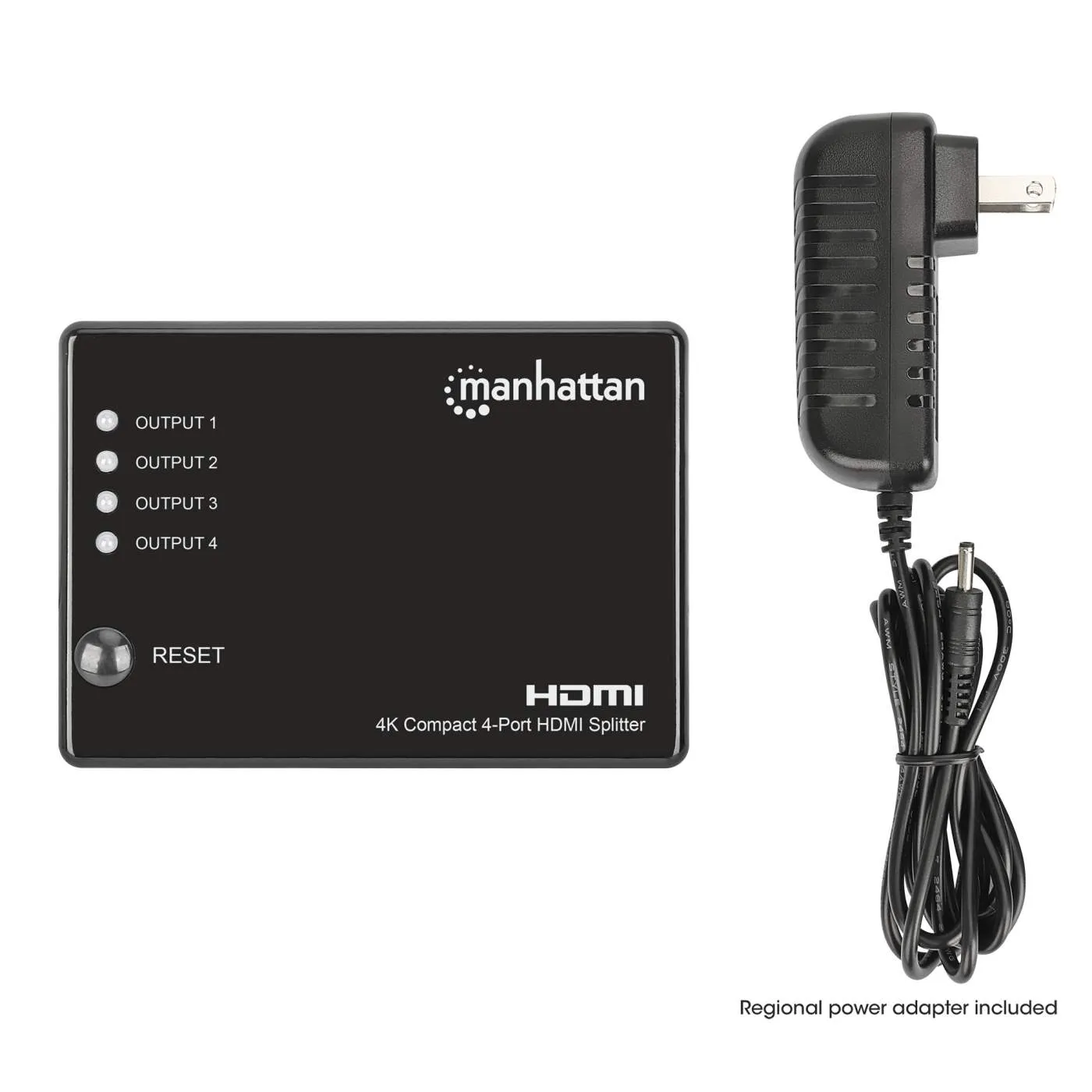 4K Compact 4-Port HDMI Splitter