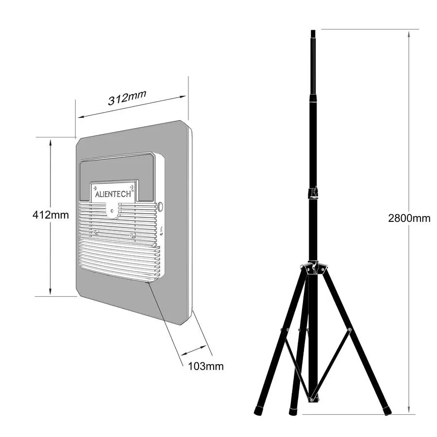 ALIENTECH Deimox Ultimate Signal Booster - Universal Drone Range Enhancer with Advanced Multi-Frequency Amplification