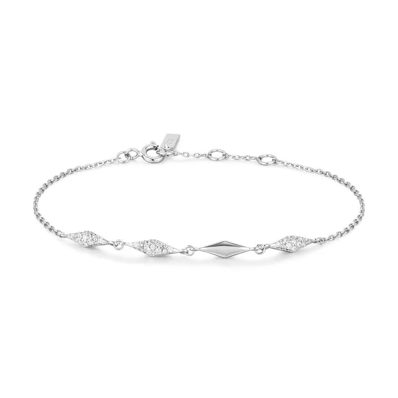 Ania Haie Silver Multi Sparkle Bracelet