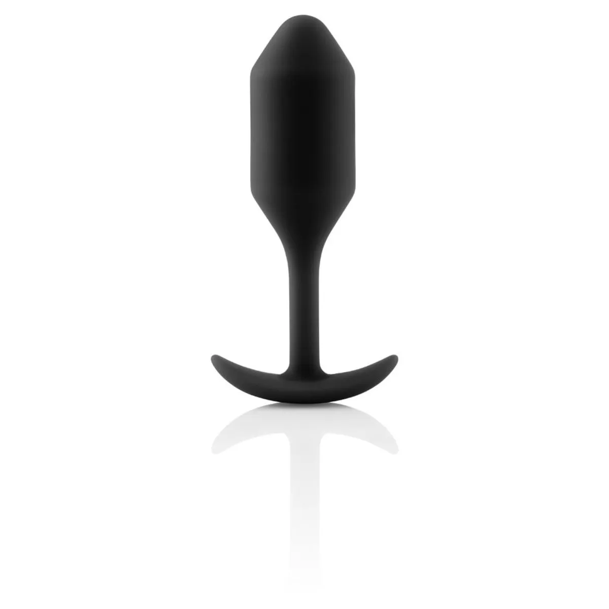 b-Vibe Snug Plug 2 Weighted Silicone Butt Plug Black