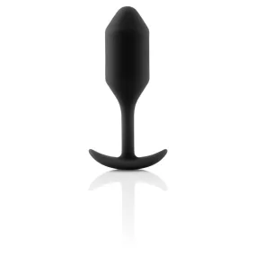 b-Vibe Snug Plug 2 Weighted Silicone Butt Plug Black