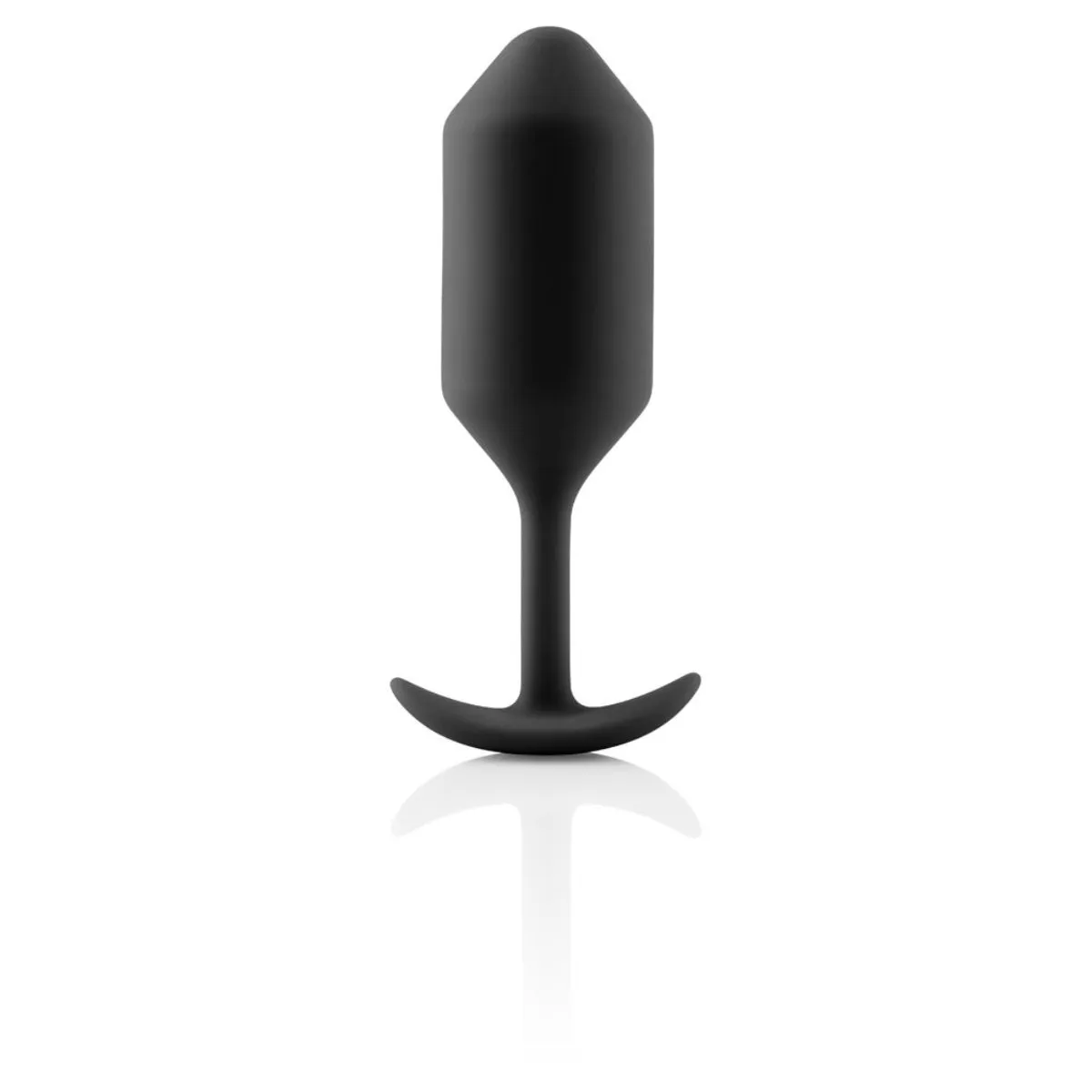 b-Vibe Snug Plug 3 Weighted Silicone Butt Plug Black