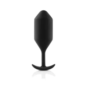 b-Vibe Snug Plug 4 Weighted Silicone Butt Plug Black