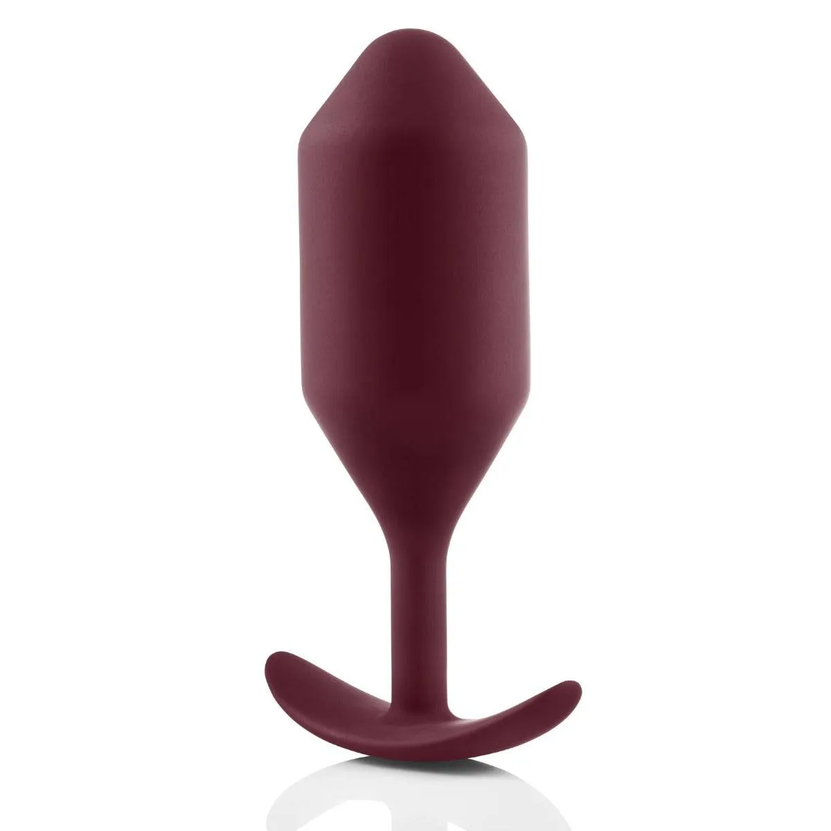 b-Vibe Snug Plug 5 Weighted Silicone Butt Plug Maroon