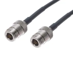 Coax Patch Cable: MIG-400, Low Loss RF, 1' to 100', Reverse N-Male 180° to N-Male 180°