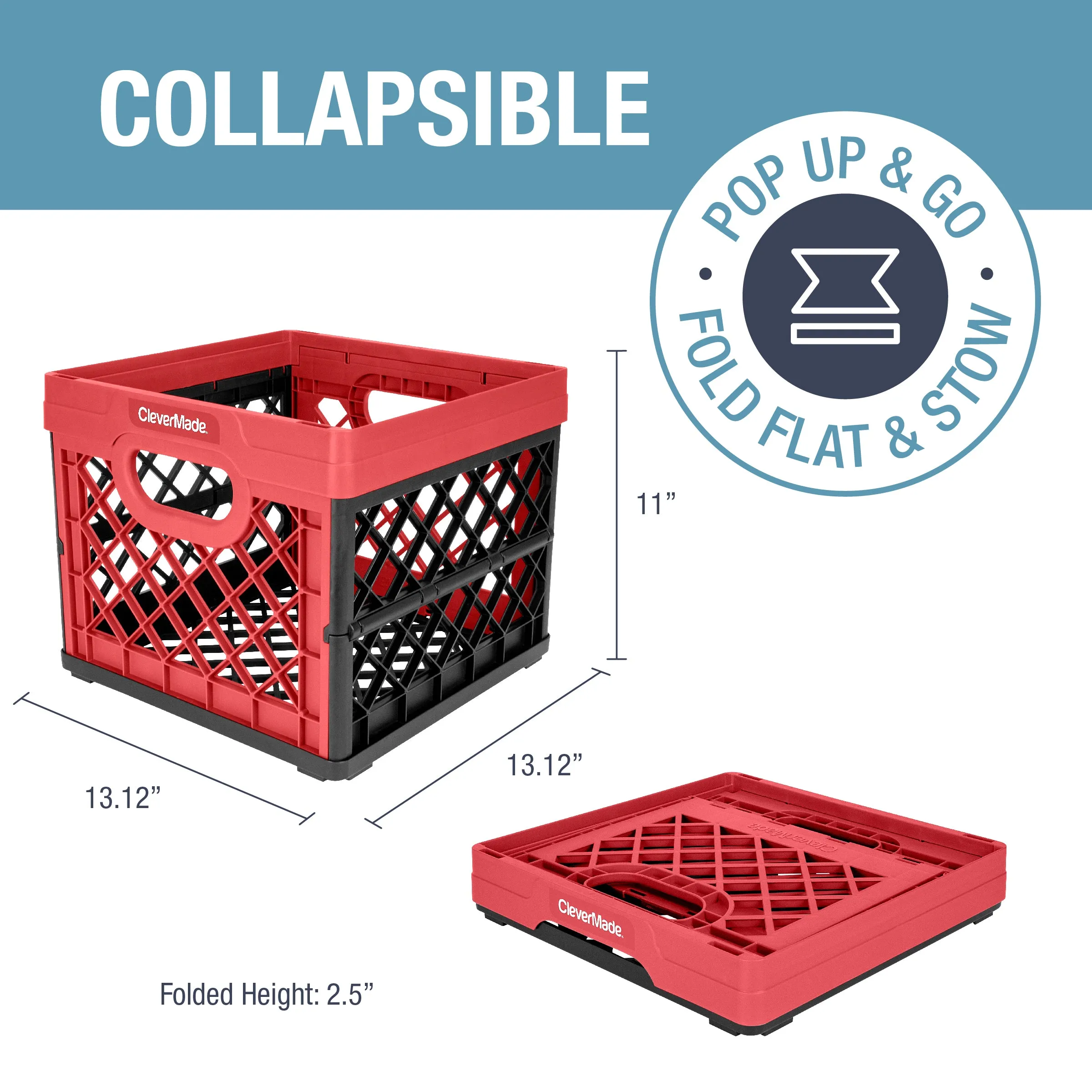 Collapsible Milk Crate