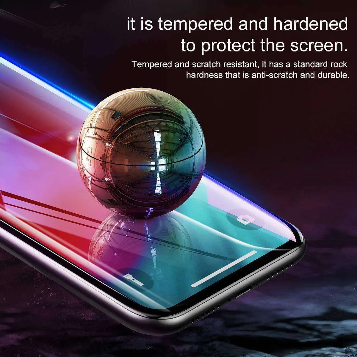 Curved Tempered Glass Screen Protector for iPhone XS Max