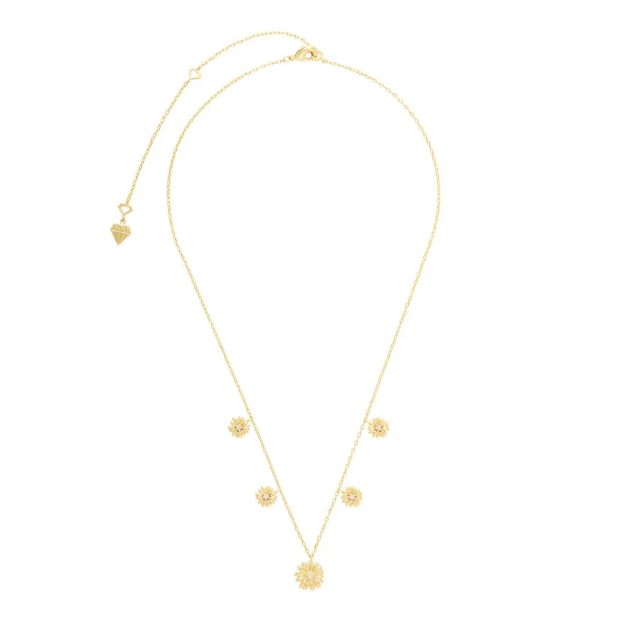 Daisy Multi Gold Necklace