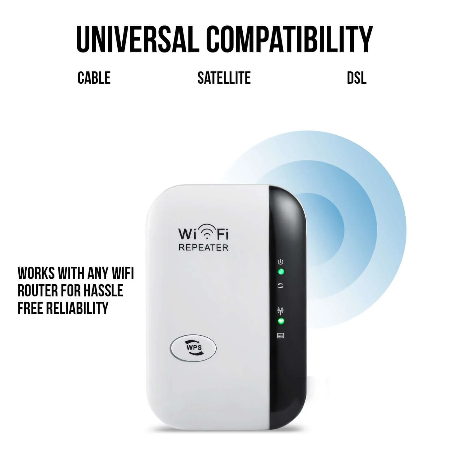 Dartwood Wi-Fi Extender & Booster | Coverage up to 1000 sq.ft | Up to 10 Devices