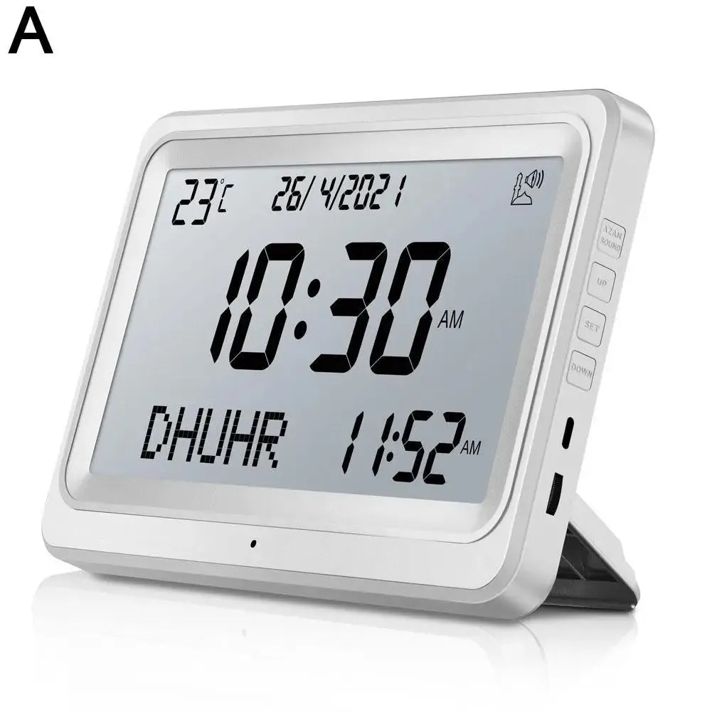 Digital Azaan Clock-White(SA2405-226)