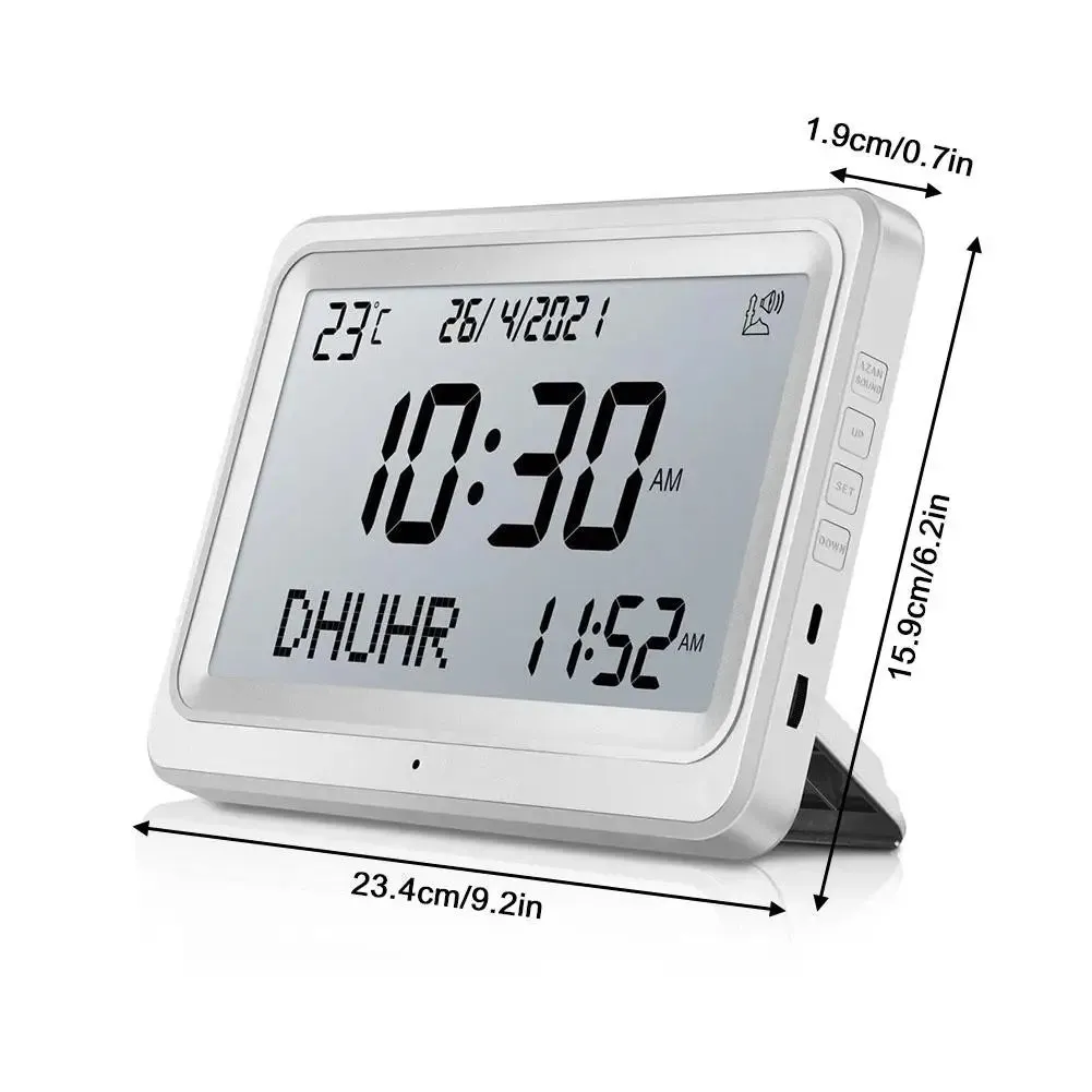 Digital Azaan Clock-White(SA2405-226)