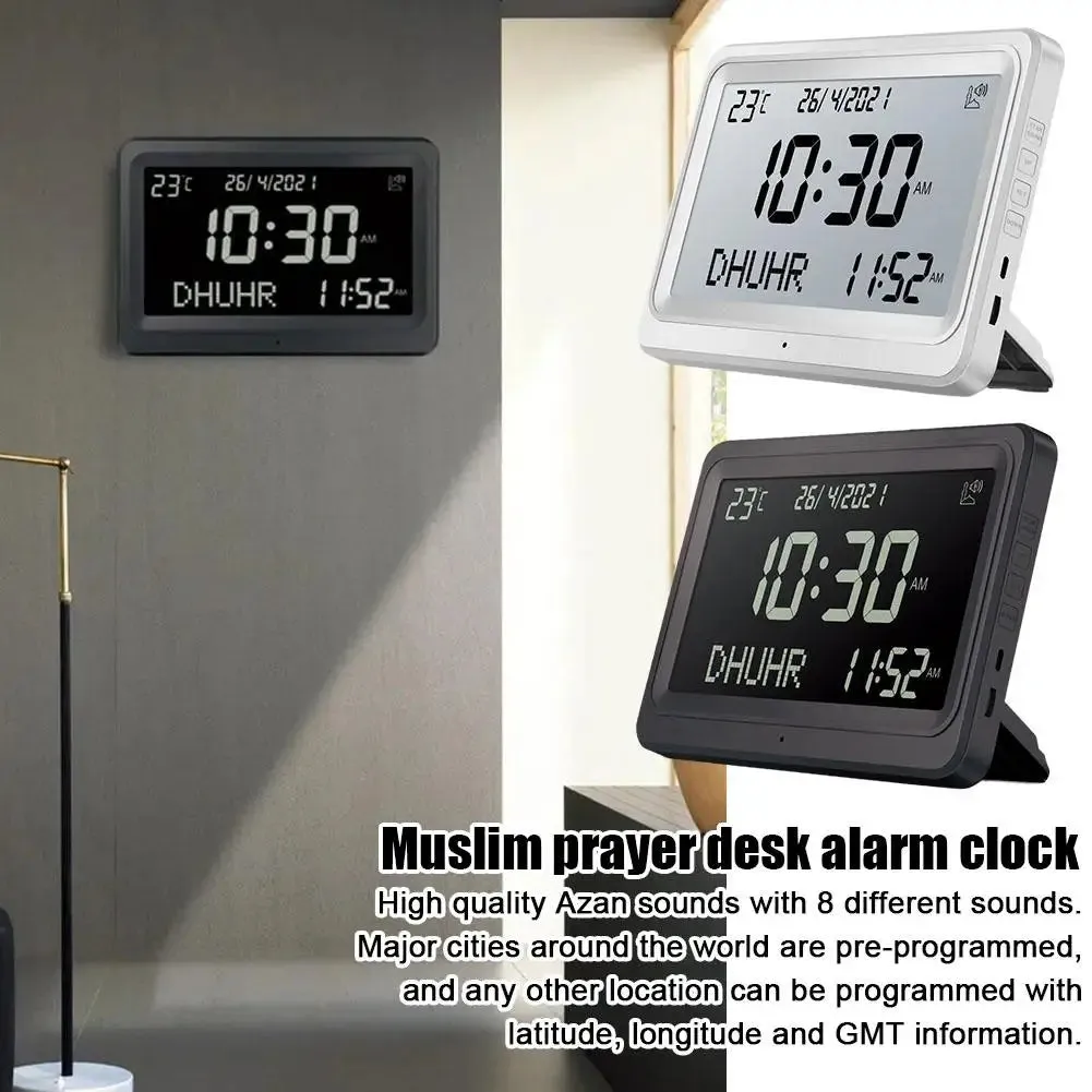 Digital Azaan Clock-White(SA2405-226)