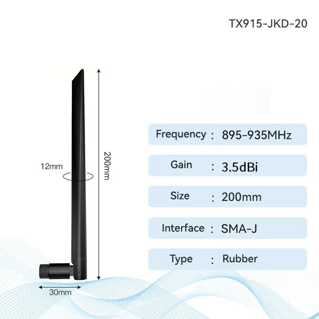 EBYTE TX915-JKD-20 915MHz Rubber Antenna Series Sucker Antenna Foldable SMA-J Interface Cabinet Antenna TPEE Material for Modem