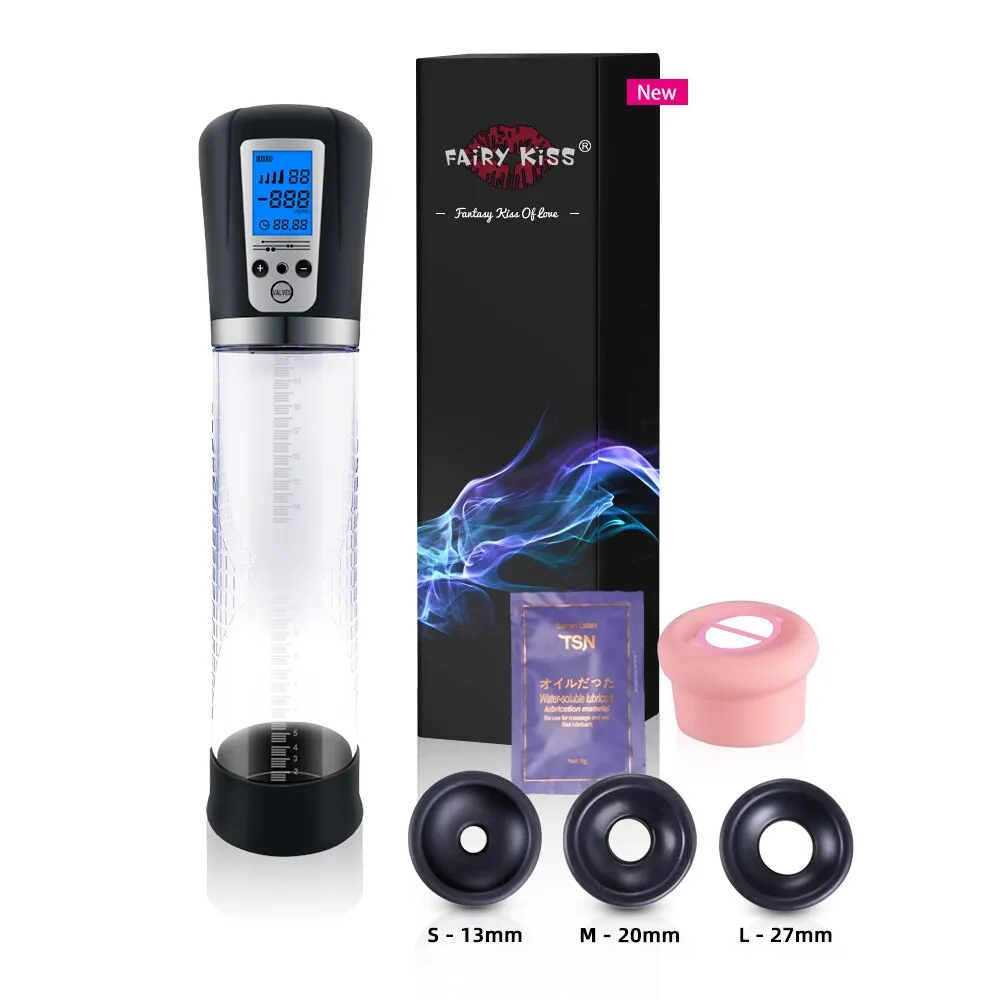 Electric Penis Pump USB Rechargeable Automatic Penis Enlargement Vacuum Pump Erection Penis Extender Male Enlarger Sex Toy