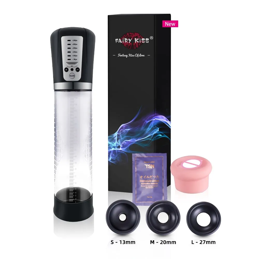 Electric Penis Pump USB Rechargeable Automatic Penis Enlargement Vacuum Pump Erection Penis Extender Male Enlarger Sex Toy