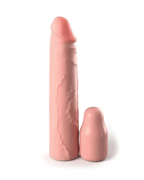 Fantasy 8 Inch Silicone Penis Extension with 2 inch Plug - Vanilla