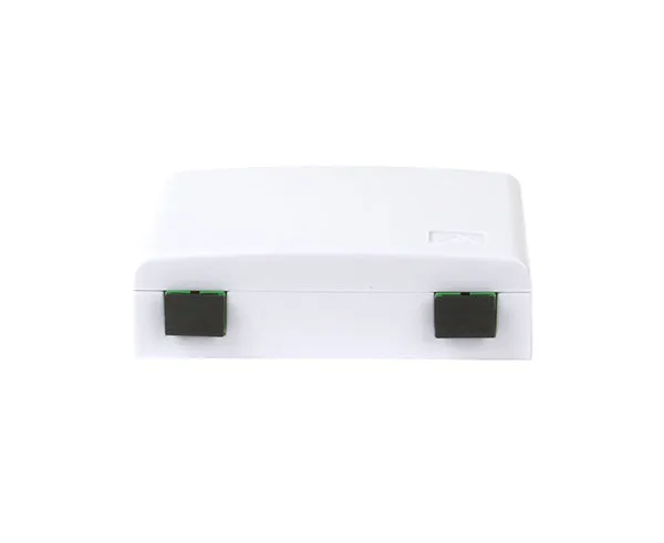 Fiber Surface Mount Box, Wall Mount, 2 SC/APC Adapters, Indoor, White