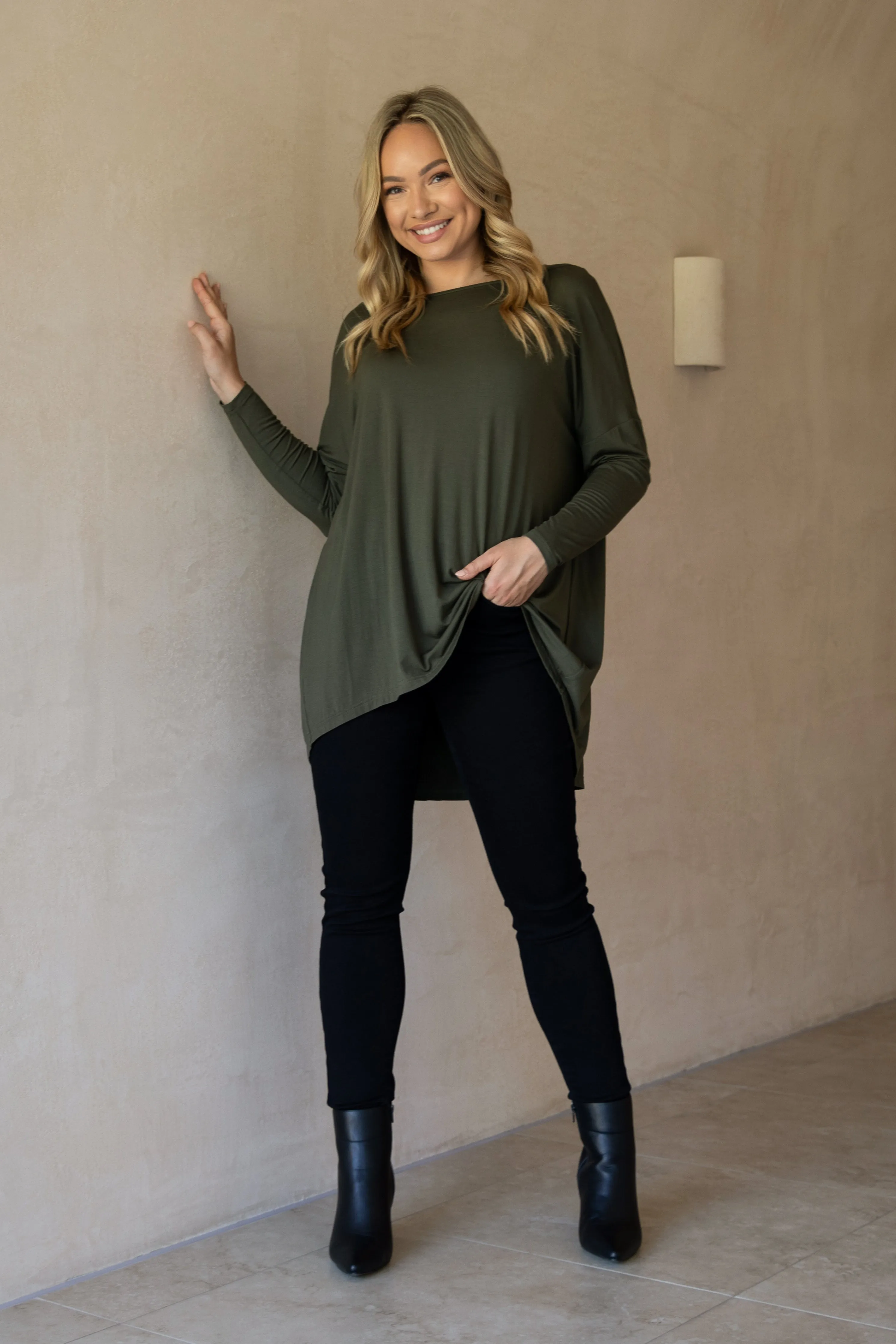 FINAL SALE Pippa Top in Pine