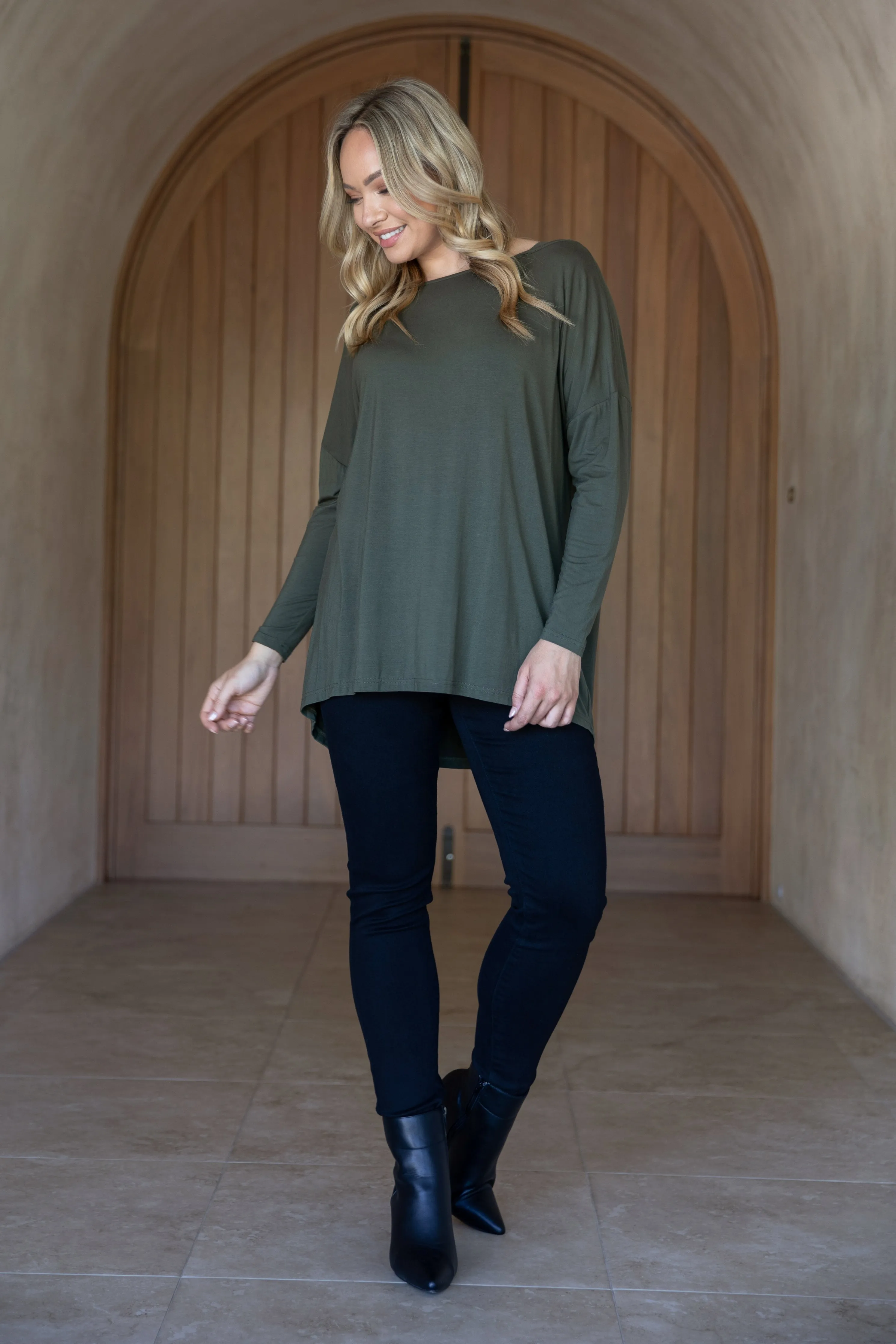 FINAL SALE Pippa Top in Pine