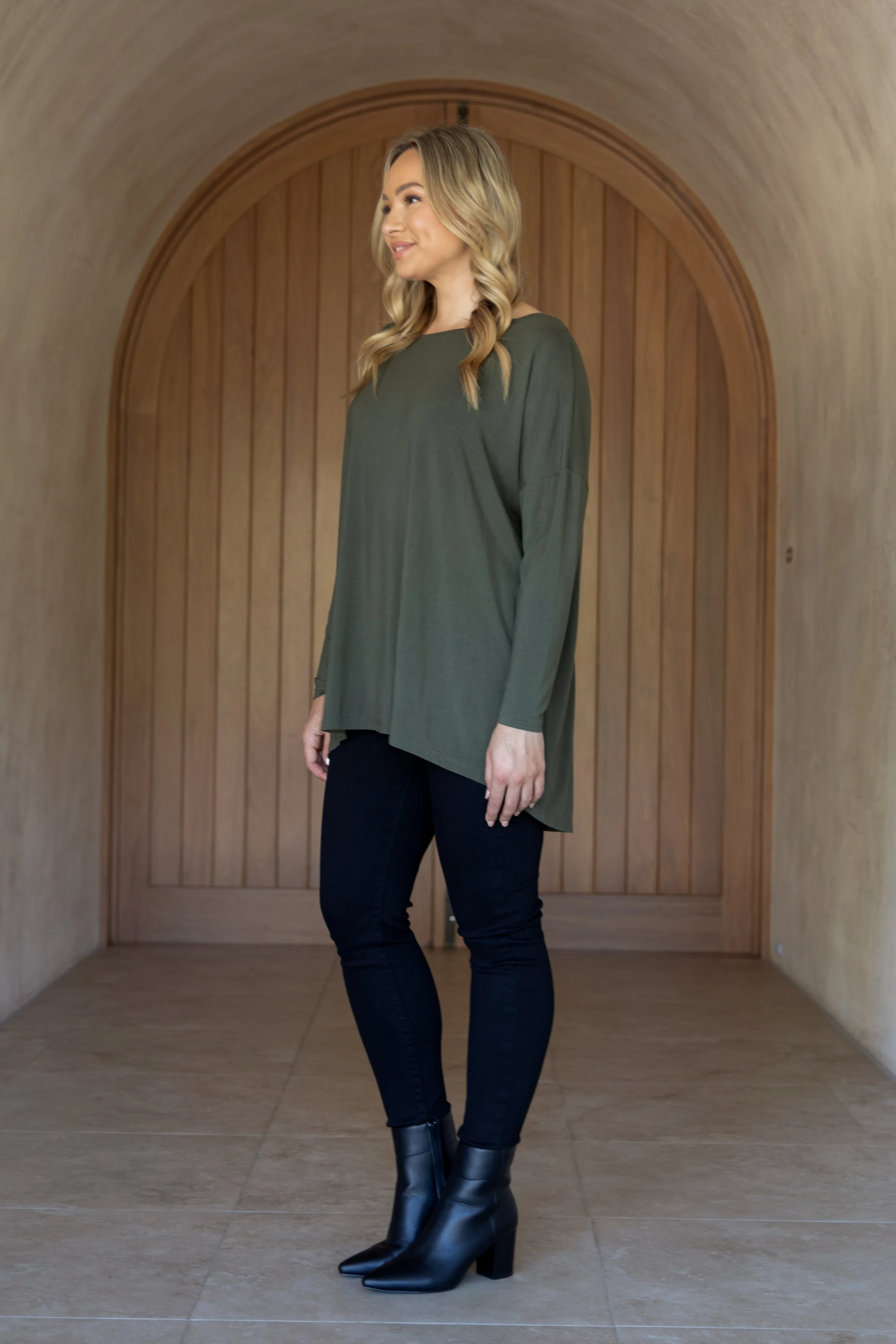 FINAL SALE Pippa Top in Pine