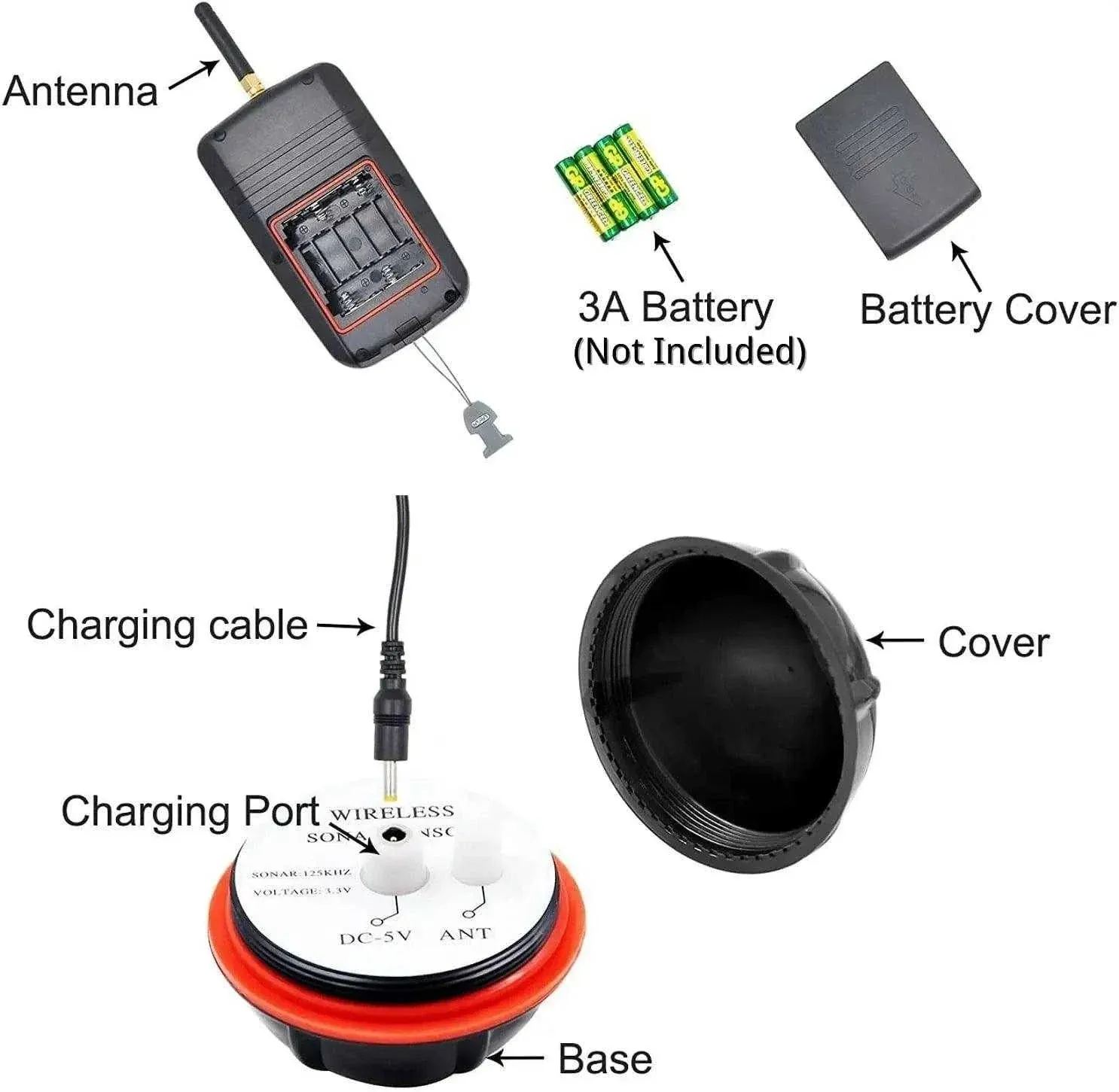 Fish Finder 100M Wireless Sonar-Sensor