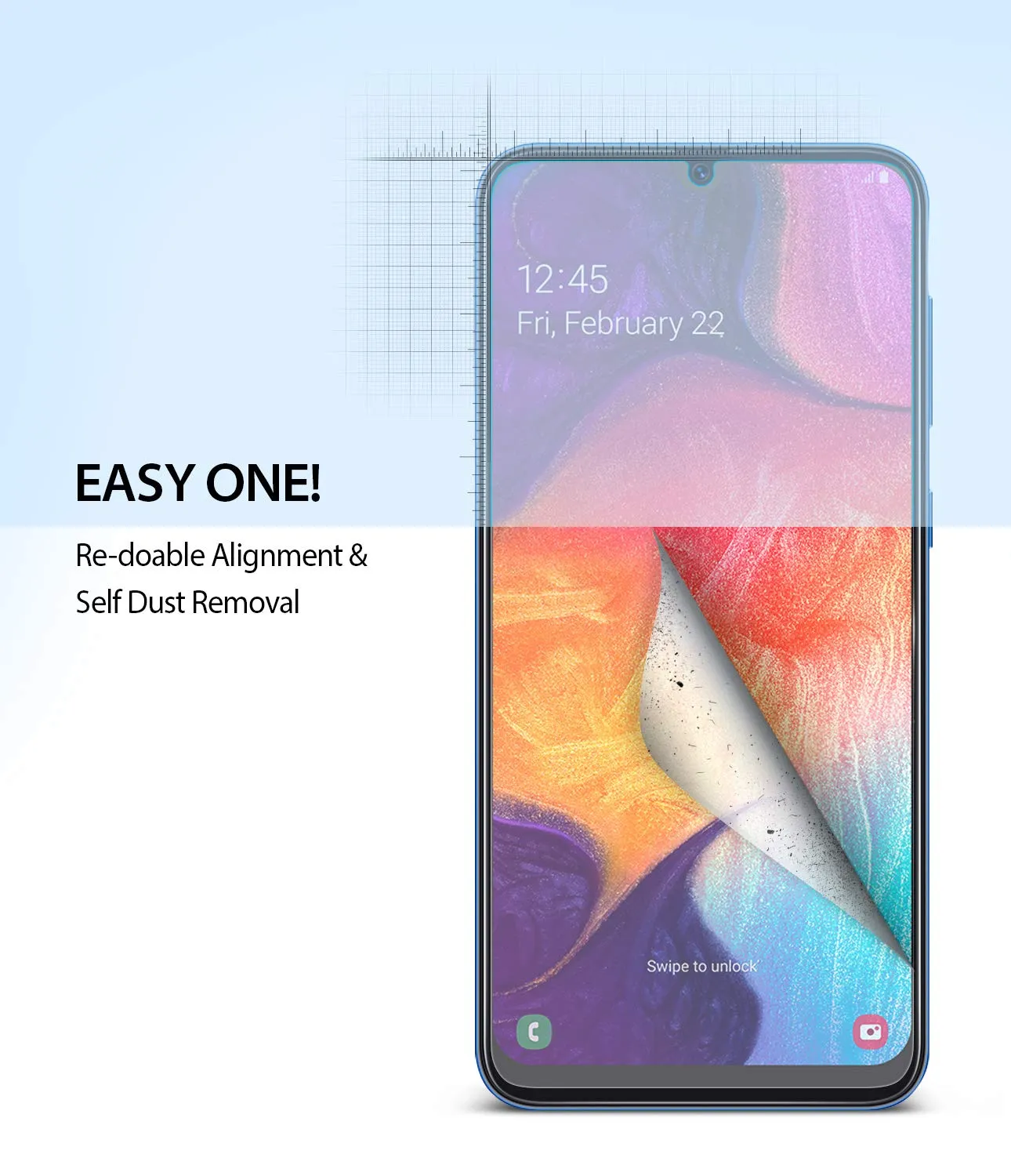 Galaxy A20 / A30 / A50 Screen Protector Film | DUAL EASY FILM - 2 Pack