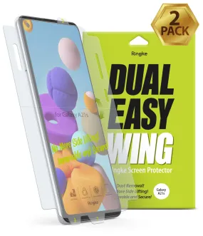 Galaxy A21S Screen Protector Film | DUAL EASY WING - 2 Pack