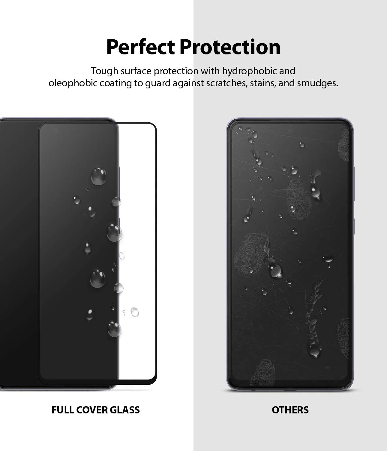 Galaxy A72 Tempered Glass Screen Protector Guard | FULL GLASS - 1 Pack