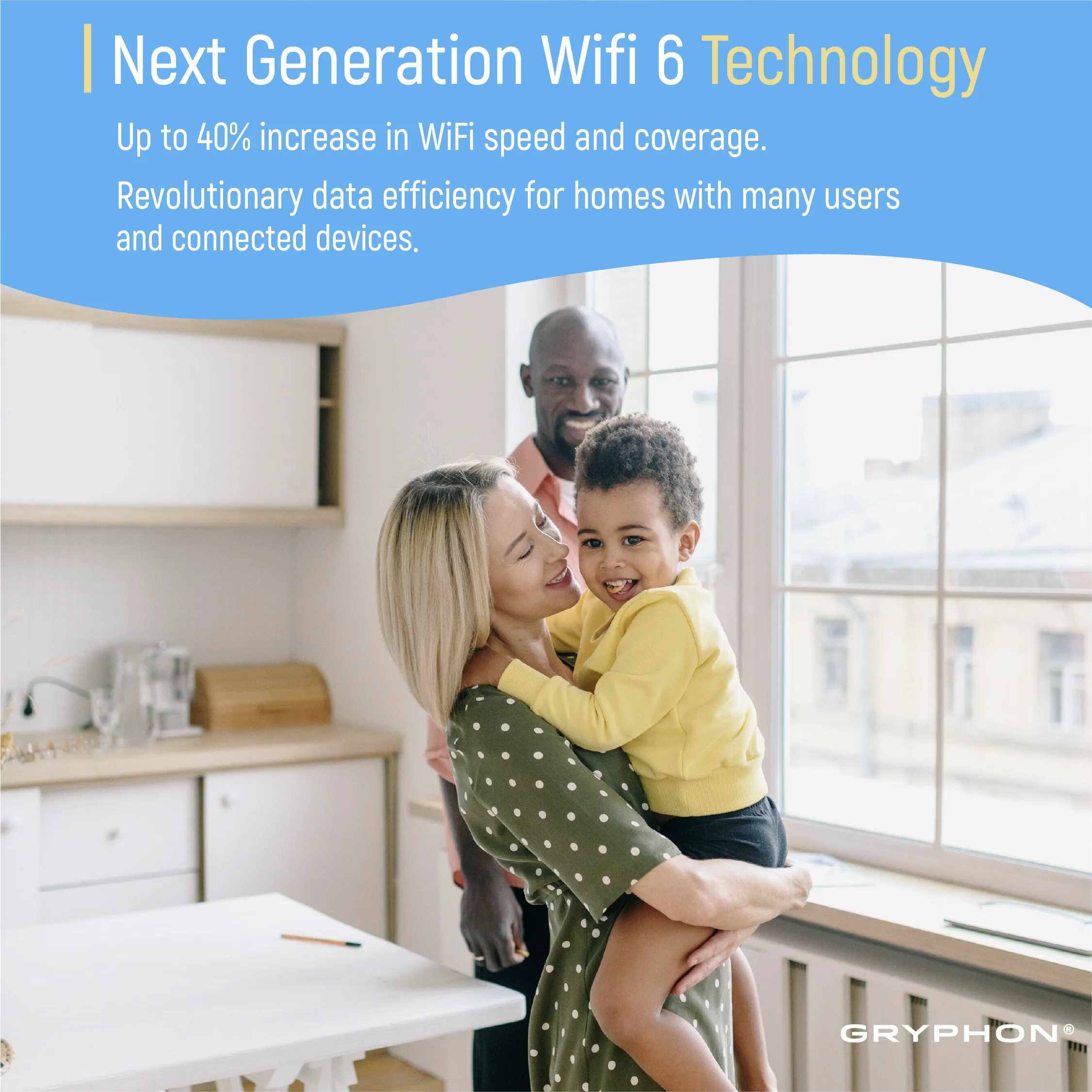 GRYPHON AX WiFi Smart Mesh Router (WiFi 6) with Parental Control System