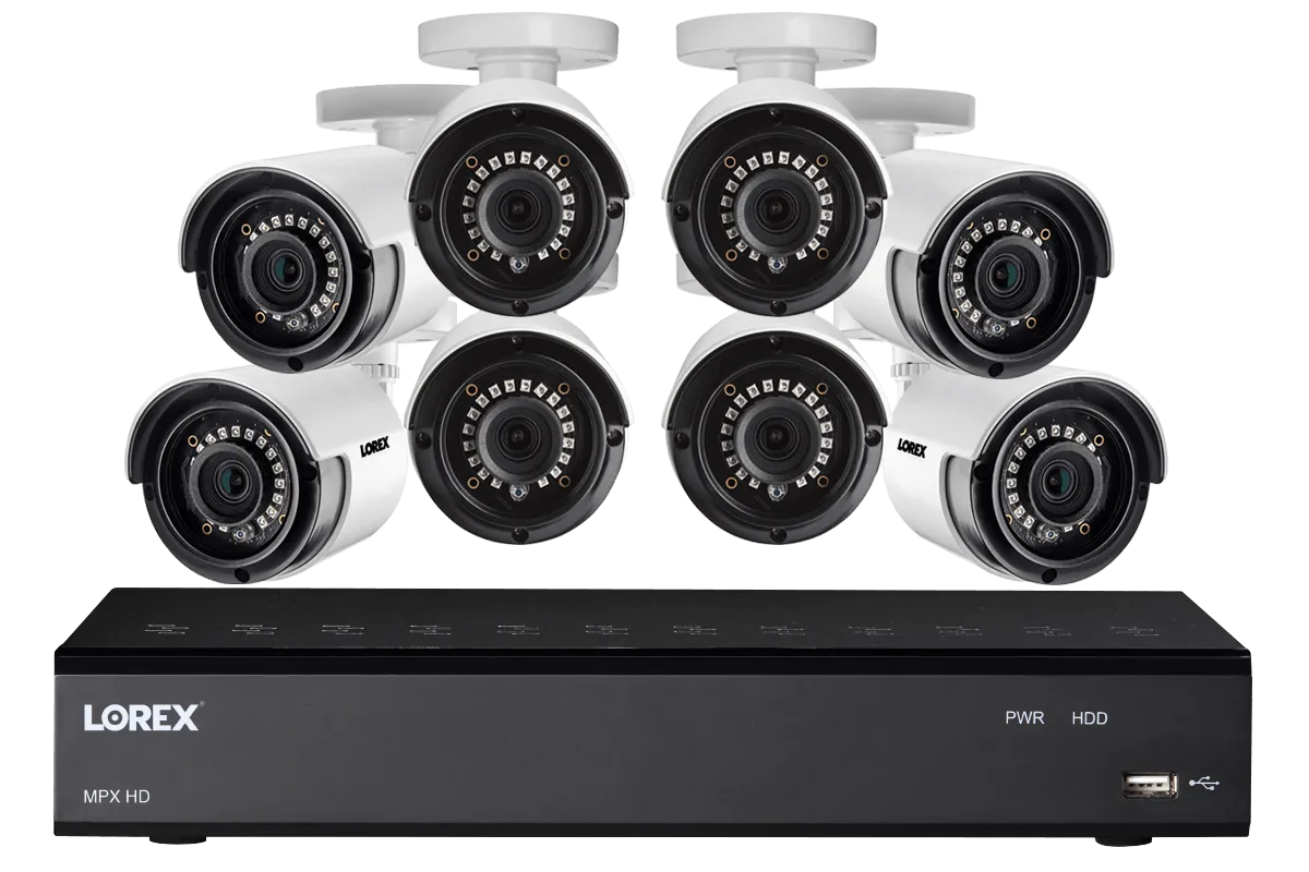 HD Security Camera System with Eight 1080p Bullet Cameras & Lorex Cirrus Connectivity