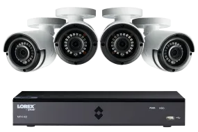 HD Security Camera System with four 1080p Bullet Cameras & Lorex Cirrus Connectivity