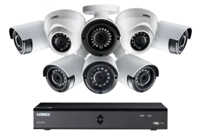 HD Security Camera System with Six 1080p Bullet and Two Dome Cameras