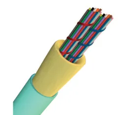 Interconnect Premise MicroCore®, Plenum Rated, 24 Corning ® ClearCurve ® OM4 fibers, 3.0 mm, RoHS, Colored Fiber, Aqua jacket color