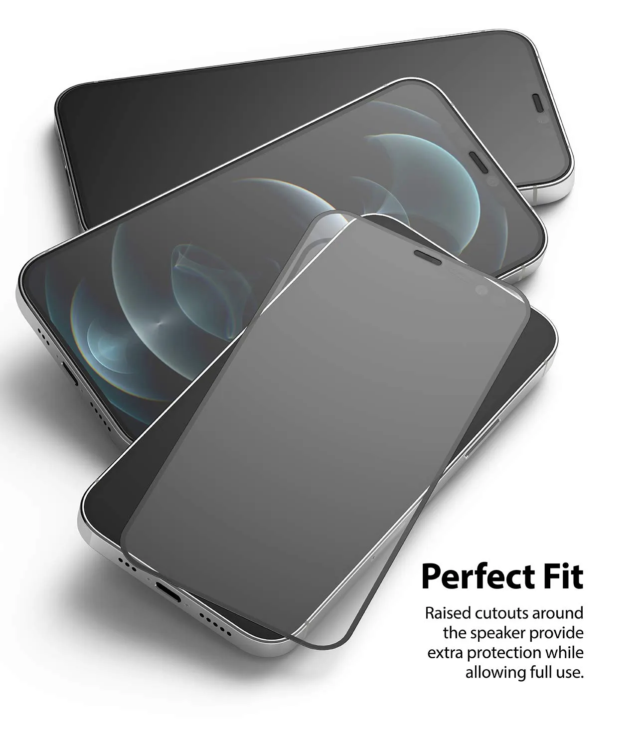 iPhone 12 / 12 Pro Tempered Glass Screen Protector Guard | FULL GLASS 1 Pack