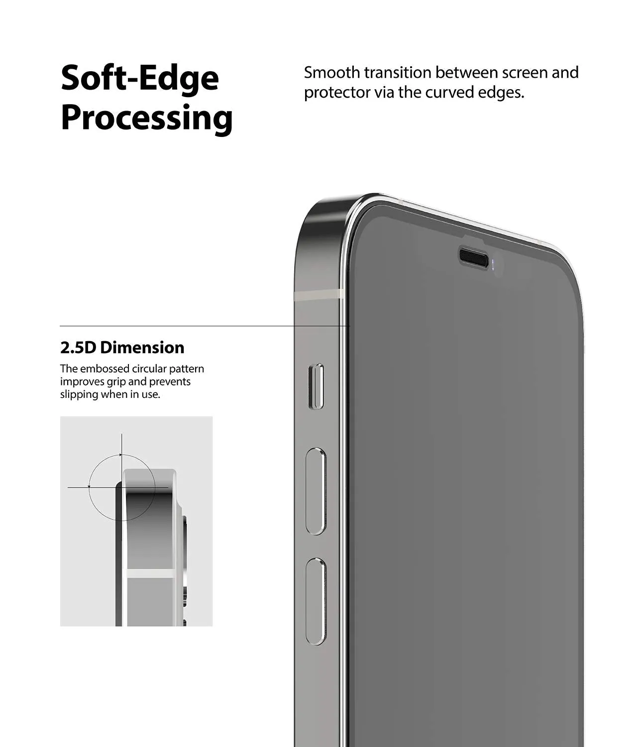 iPhone 12 / 12 Pro Tempered Glass Screen Protector Guard | FULL GLASS 1 Pack