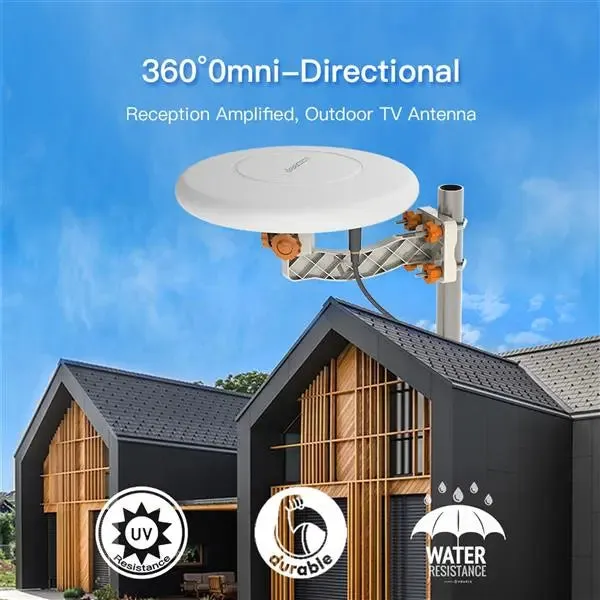 Leadzm TA-A1 150 Miles TV Antenna Indoor Outdoor Omni-directional