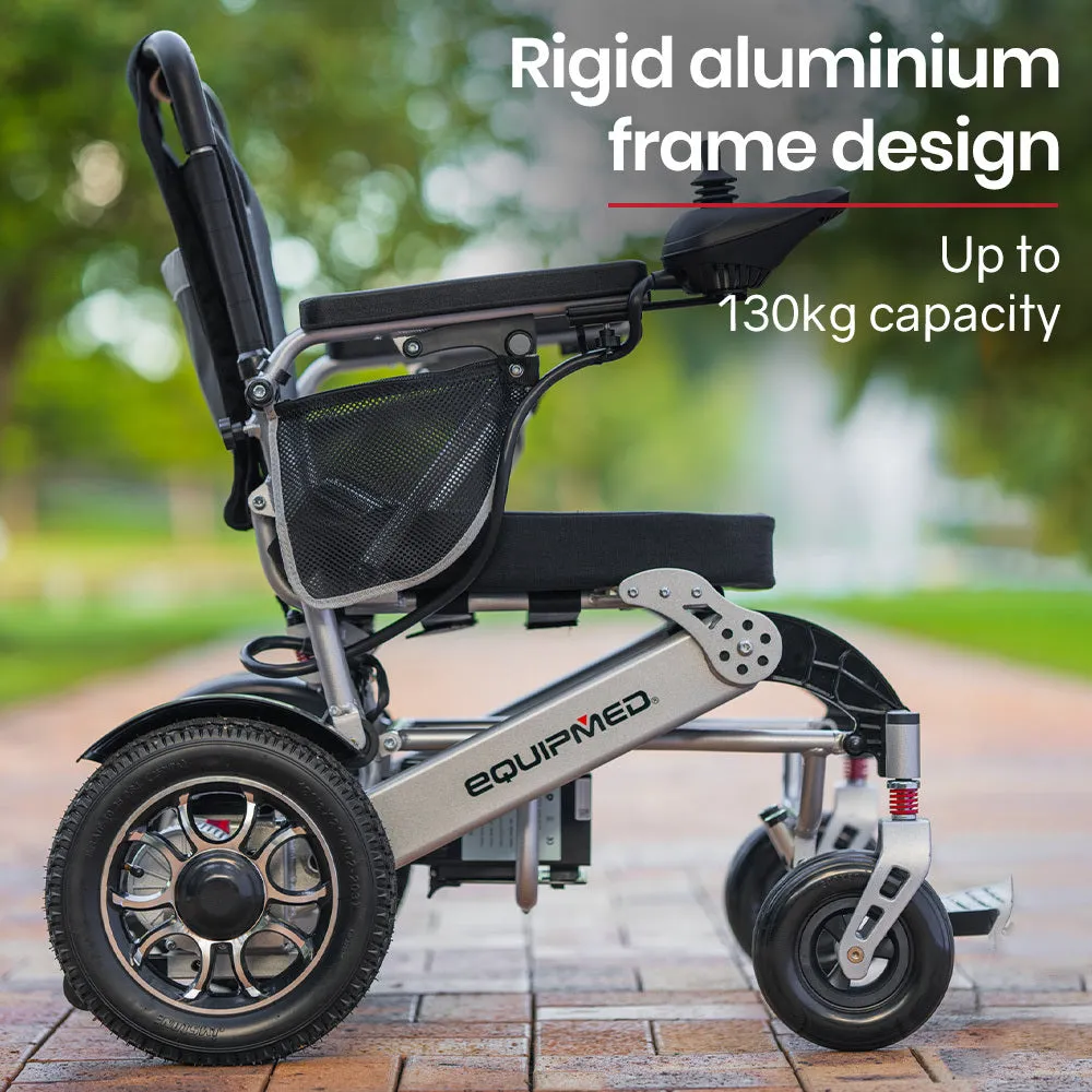 Lightweight Electric Folding Wheelchair, 15km Range, Equipmed