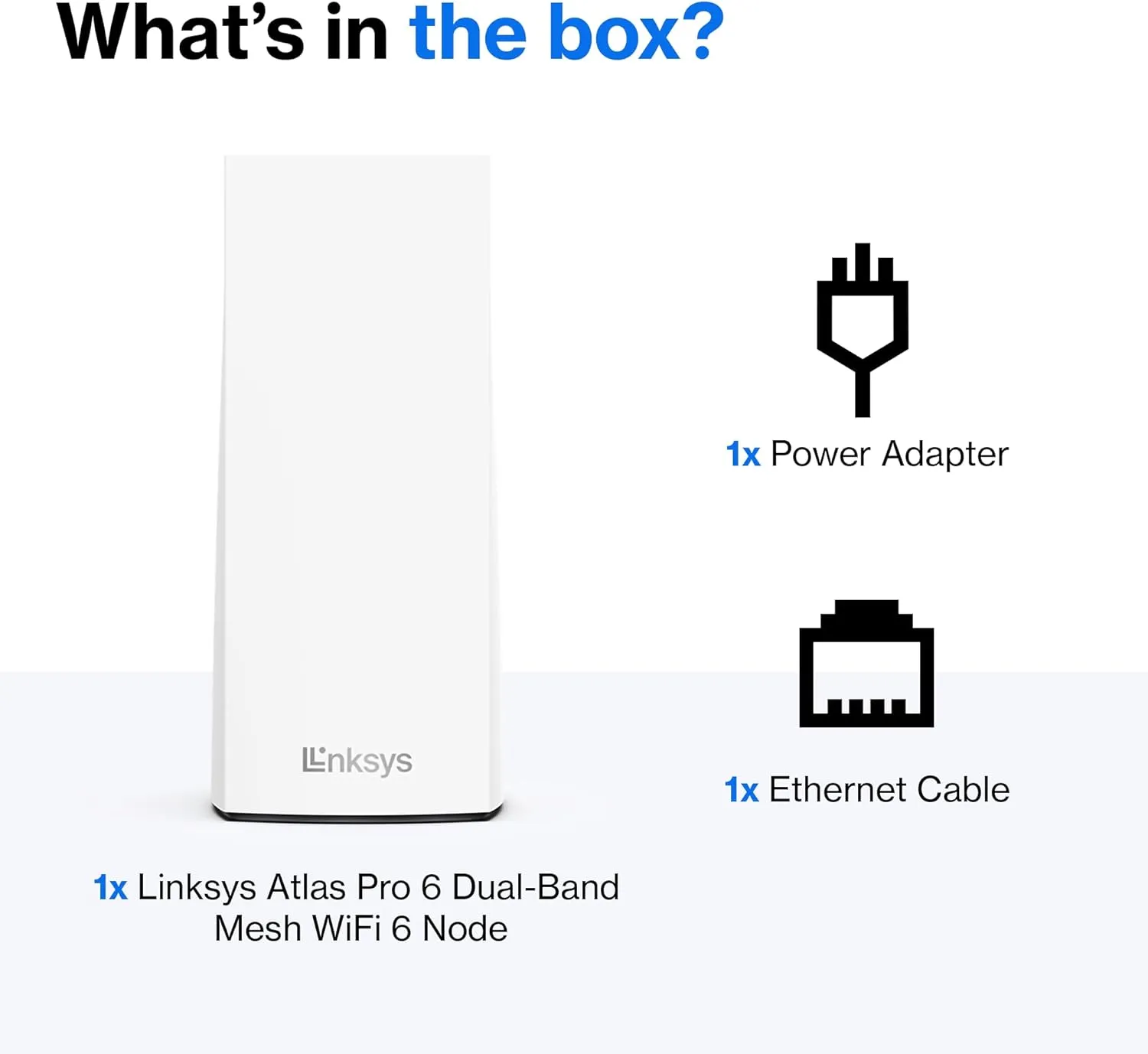 Linksys Atlas Pro 6 Velop Dual Band Whole Home Mesh WiFi 6 System (AX5400) - WiFi Router