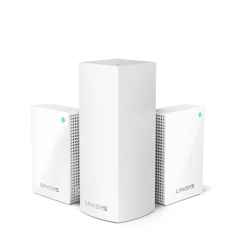 Linksys Velop Intelligent Mesh WiFi System, Tri-Band, 3-Pack with Plug-Ins (AC4800)