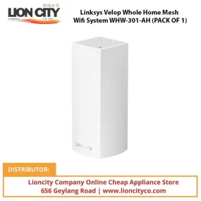 Linksys Velop Whole Home Mesh Wifi System WHW-301-AH (PACK OF 1)