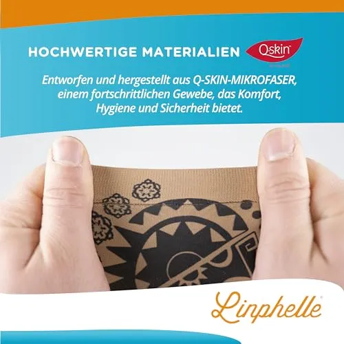 Linphelle PICC Line Microfibre Coverpicc: Breathable Arm Catheter Cover in Musical Geometries | Perfect for PICCs & Glucose Meters