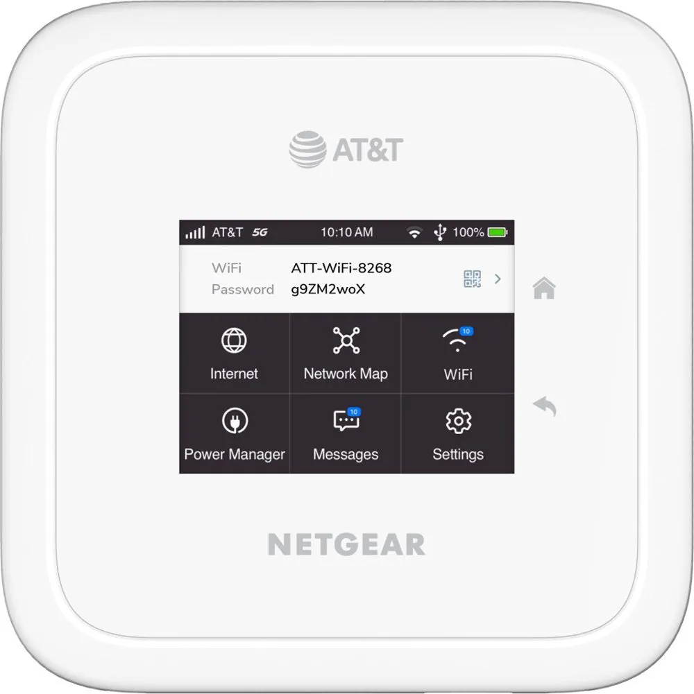 NETGEAR - Nighthawk M6 5G WiFi 6 Hotspot  (Unlocked) - White