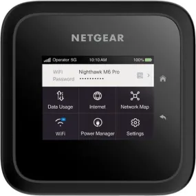 NetGear Nighthawk M6 Pro 5G mmWave WiFi 6E Mobile Hotspot Router, At&t Unlocked, up to 8Gbps ( Great for International use)