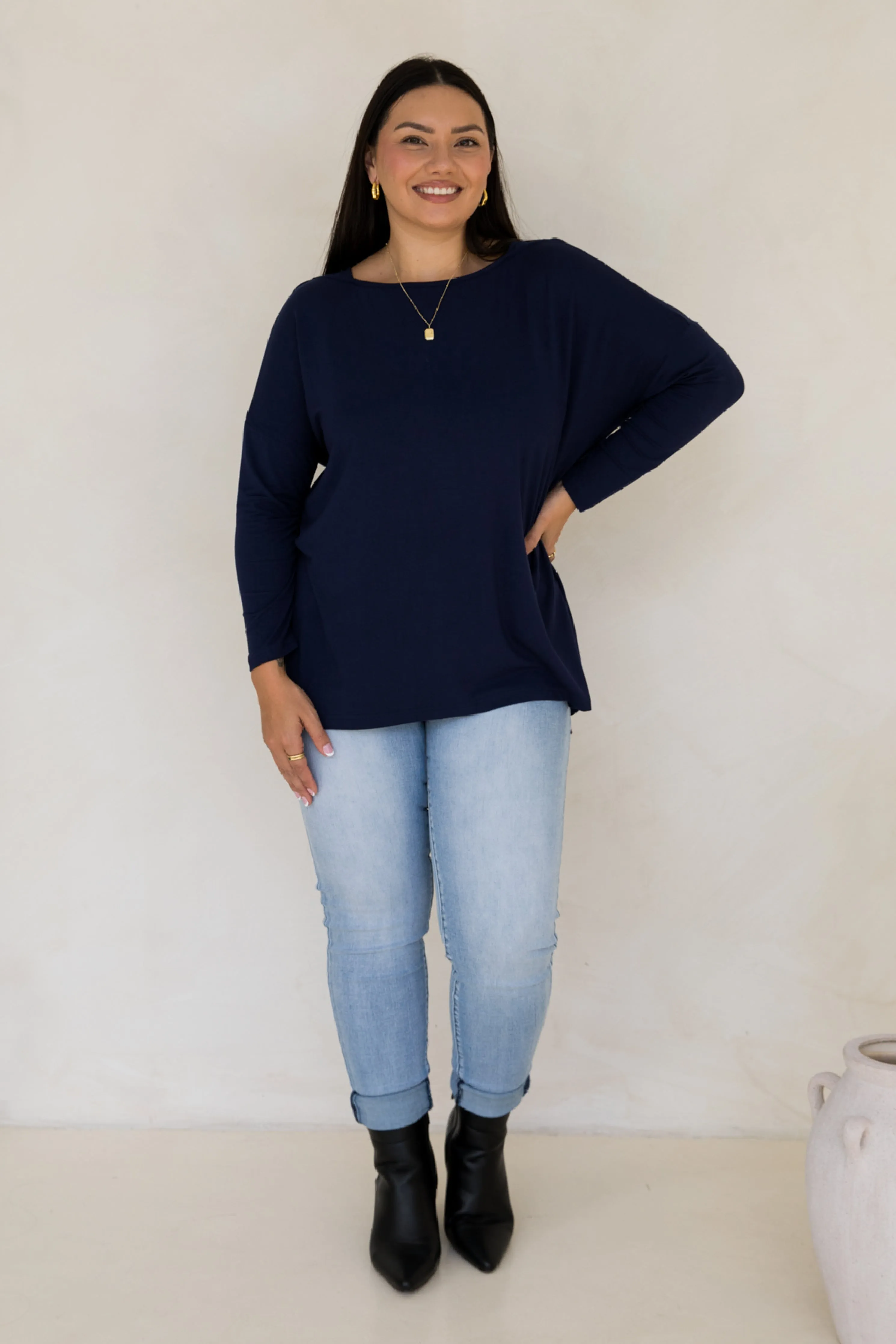 Pippa Top in Navy