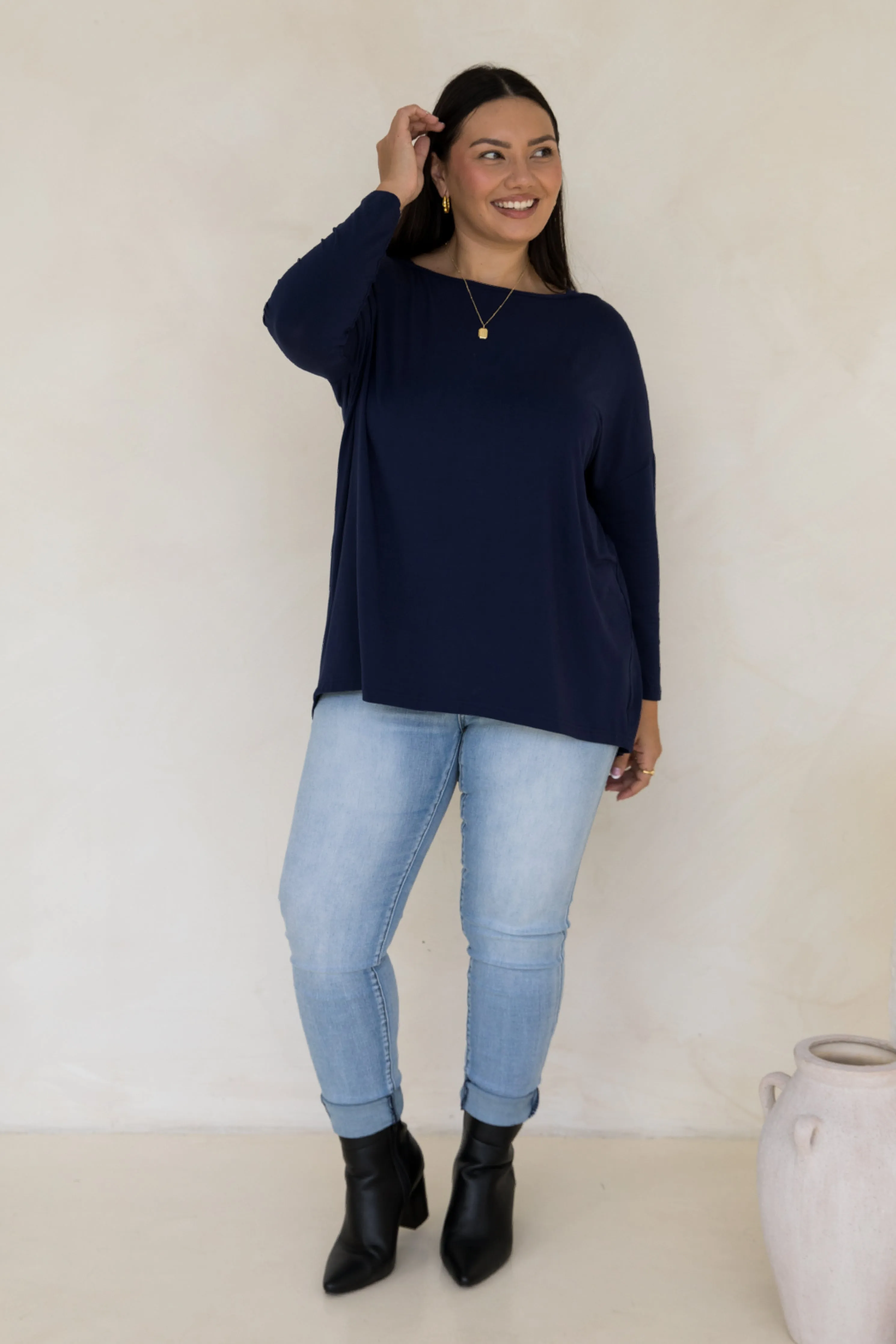 Pippa Top in Navy